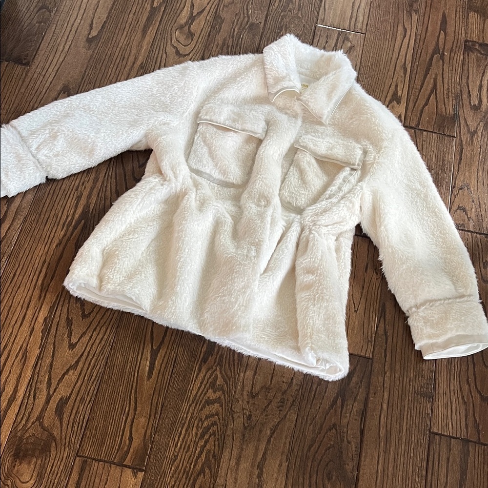 Maeve Cinch Waste Fur Faux Jacket - Picture 2 of 16